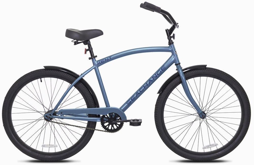 Kent Bicycles 27.5 in Male Sea Change Beach Cruiser Bike, Metallic Blue