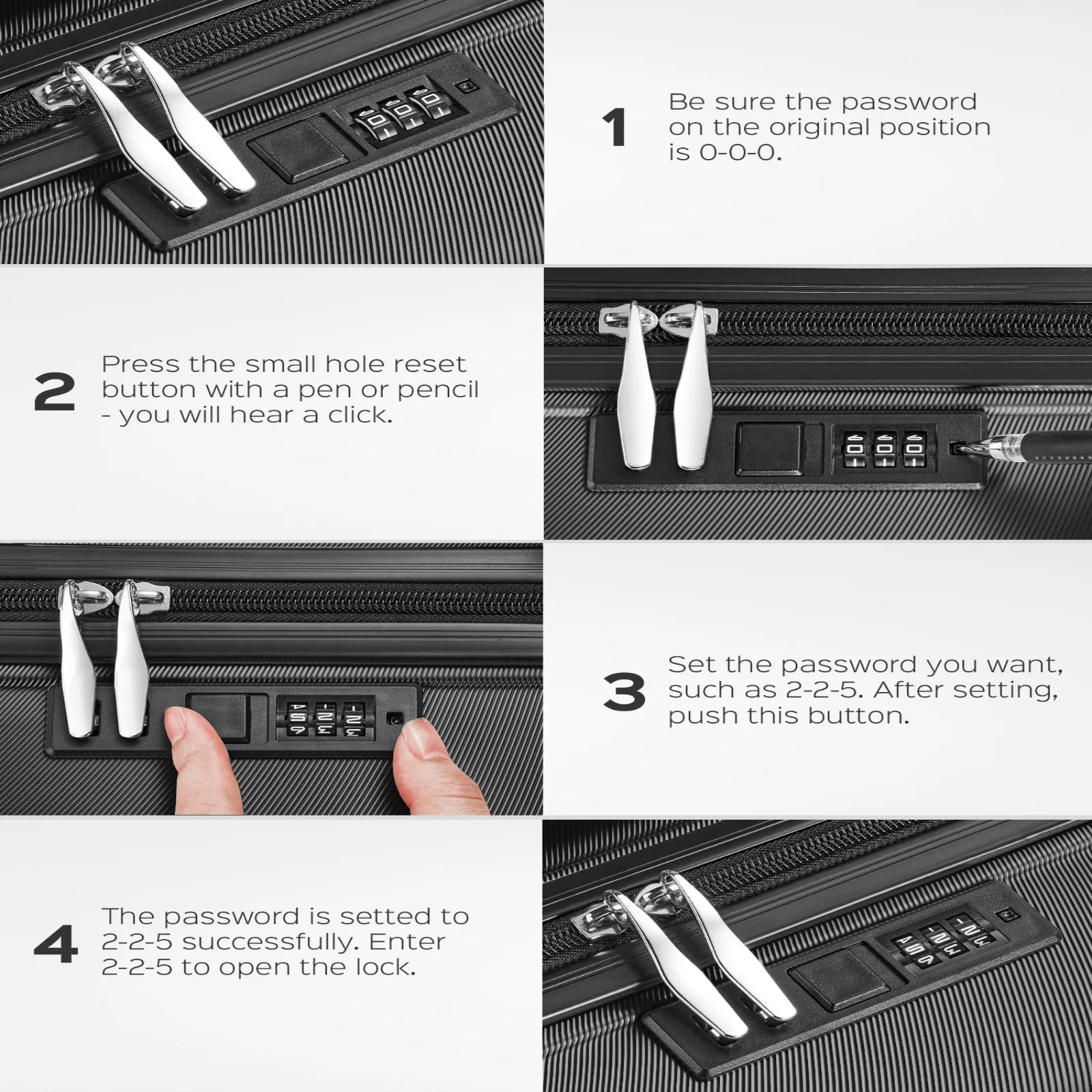 9 Piece Luggage Sets, Hard 20 24 28 in Luggage with 6 Pieces Organize Bags Travel Suitcases Sets with Wheels, Rosé