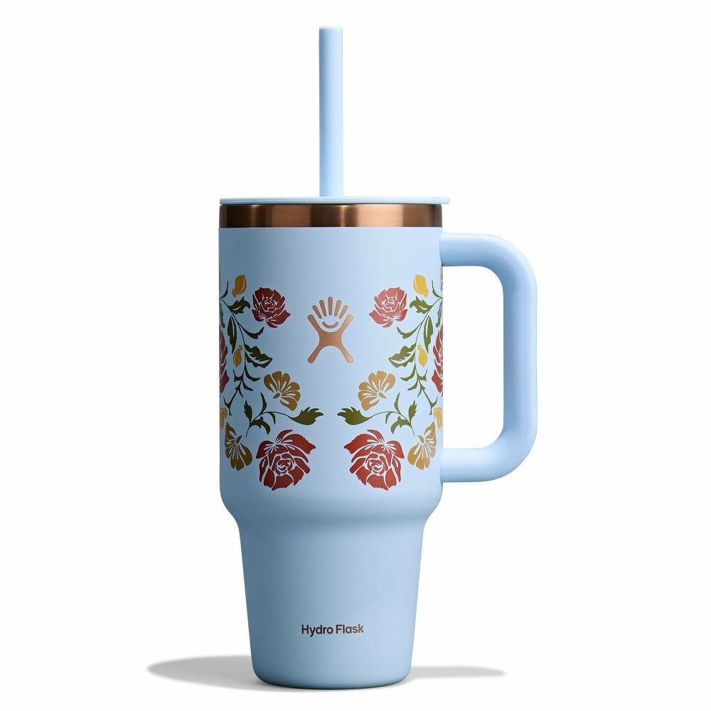 32 oz Travel Tumbler - Western Light Blue